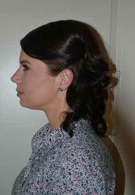 Makeup trial and hair