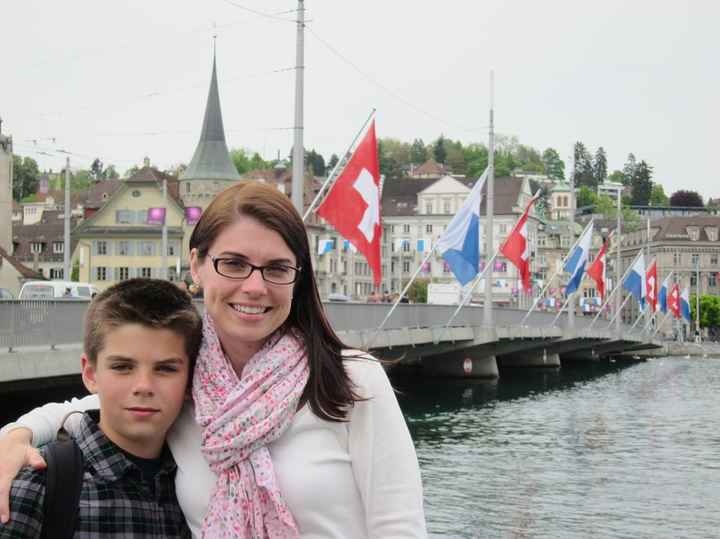 post-wedding chop (before and after pic)!        (and a picture of my guest book quilt)