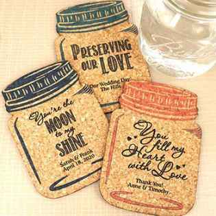 Mason Jar Cork Coaster