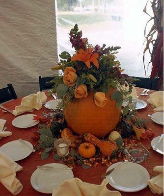 Flowers in Pumpkin