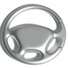 Steering Wheel Keychain