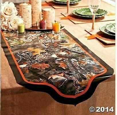 What colors go with green camo table cloths? 😂😂 - 1