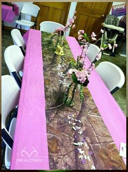 What colors go with green camo table cloths? 😂😂 - 4