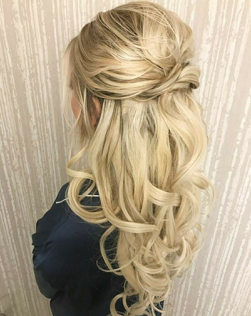 Anyone else wearing their hair down for their wedding? Inspiration Pics... 1