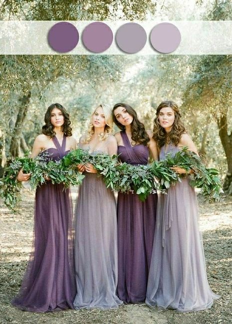 Mix and match purple bridesmaid dresses 4