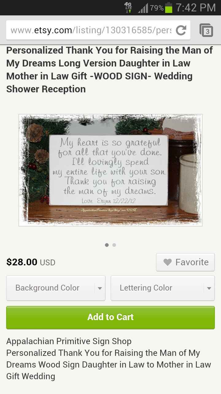MIL birthday gift?