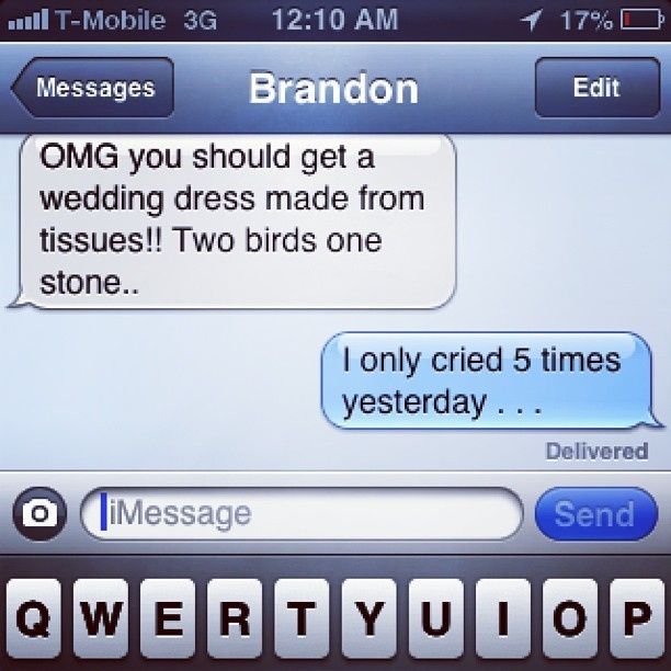 Anyone else afriad of bawling like a baby?