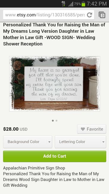MIL birthday gift?