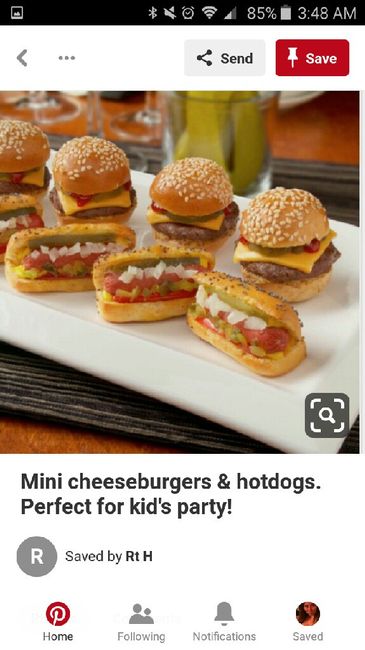 Hot dogs at a reception? 1