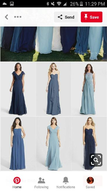 Bridesmaid dress colors - 1