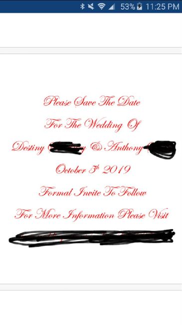 Save the date wording - 1