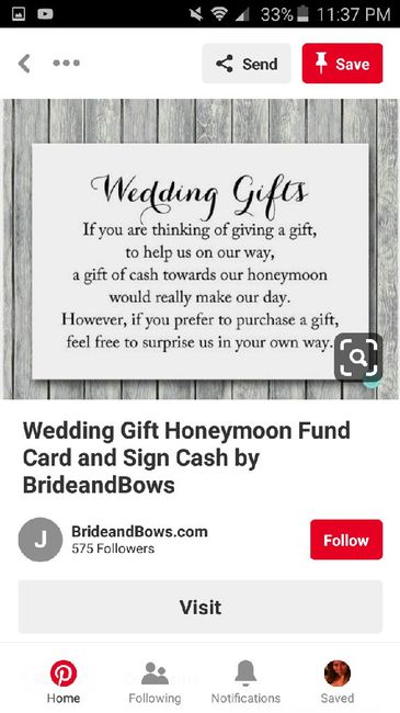 Honeymoon fund?? Please Help! - 2