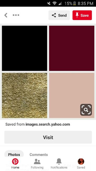 fmil wants to wear a burgundy dress to the wedding - 1