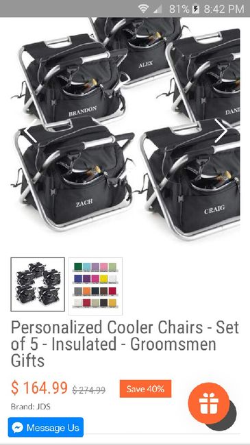Groomsmen gifts, fh dragging feet... 1