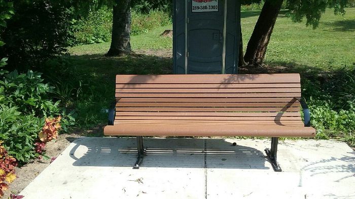 Park bench decorations 1