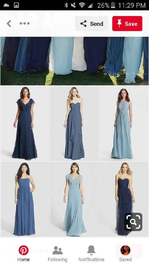 Bridesmaid dress colors - 1