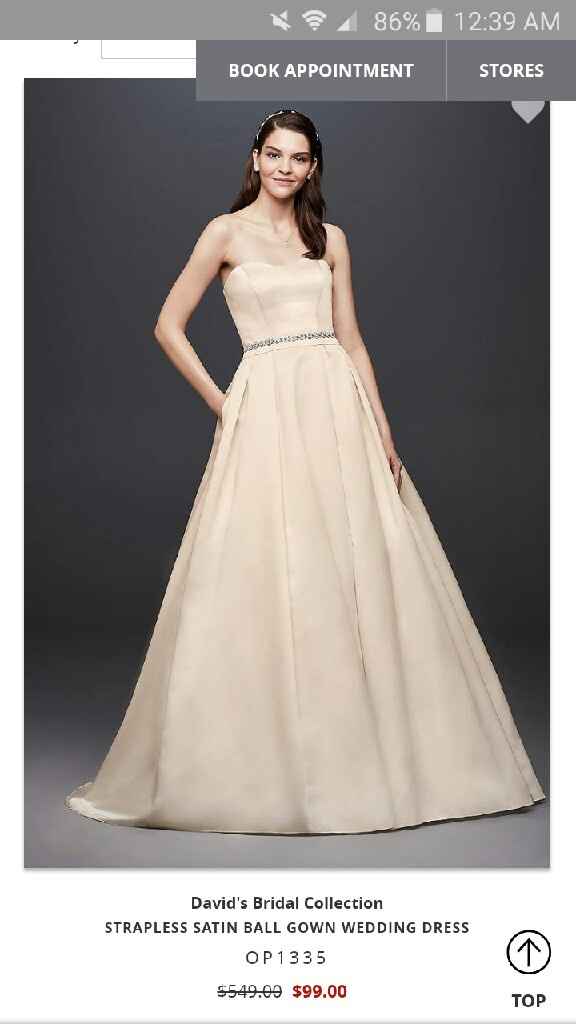 My dress came in the mail hot pink... - 1