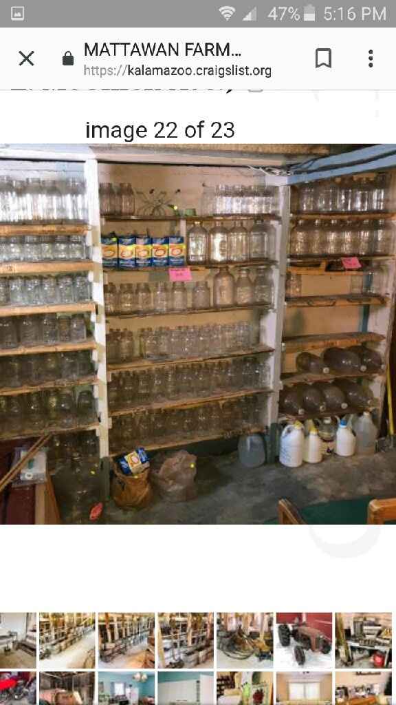 Garage sale hunting for wedding deco - 1