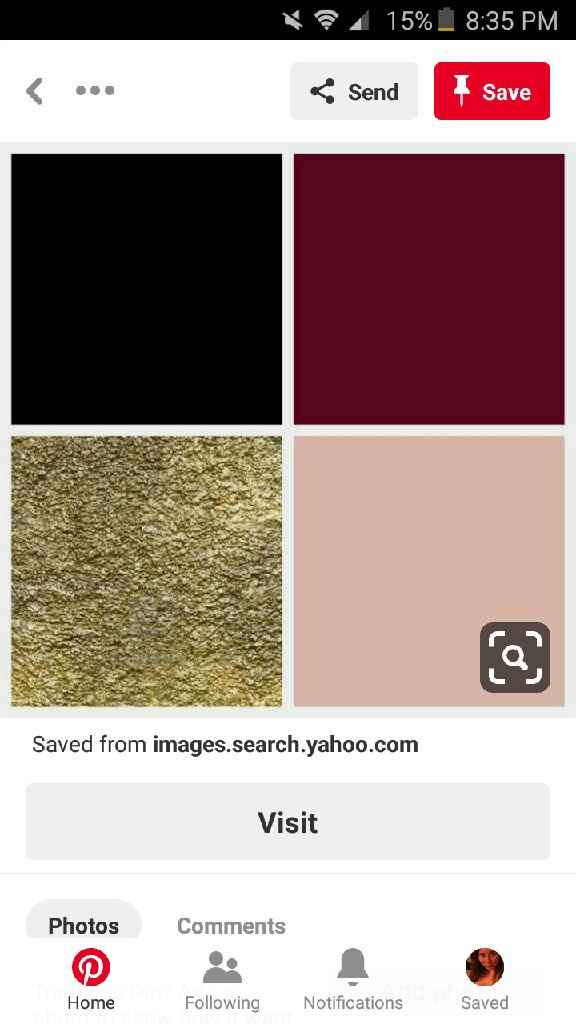 fmil wants to wear a burgundy dress to the wedding - 1