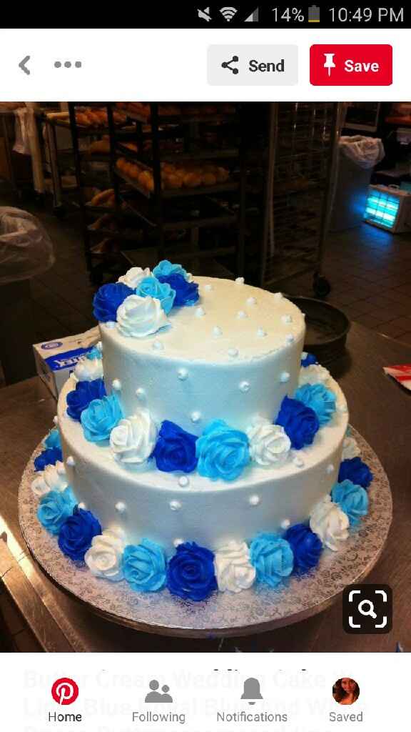 Blue cakes and decorations! - 1