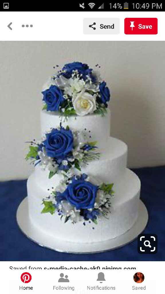 Blue cakes and decorations! - 2