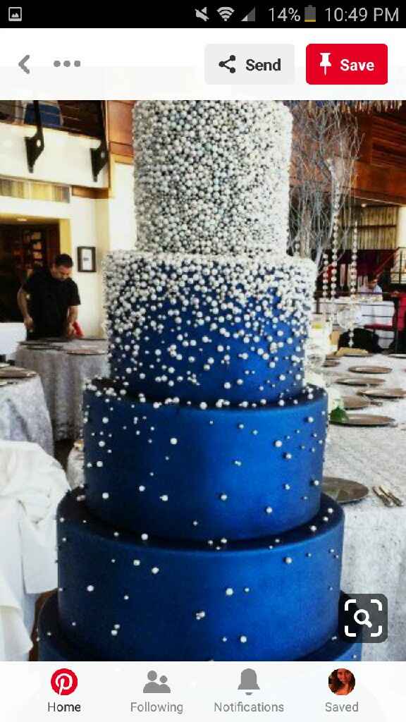 Blue cakes and decorations! - 3