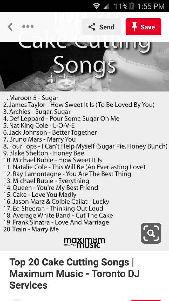 Cake cutting song? - 1