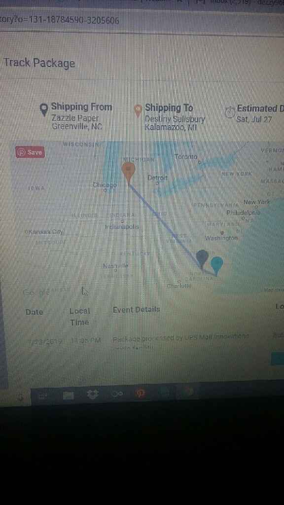 Tracking my shower invites - 1