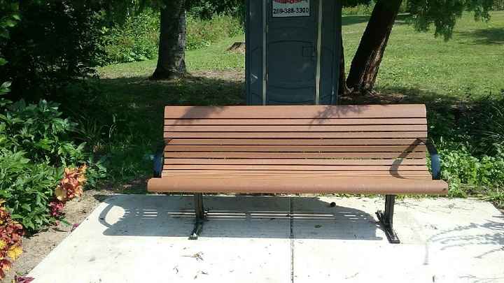 Park bench decorations - 1