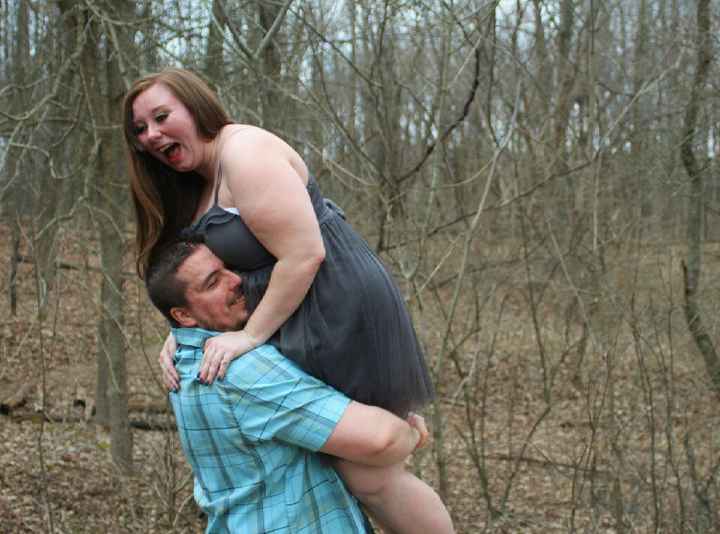 Show off your weird engagement pic - 1
