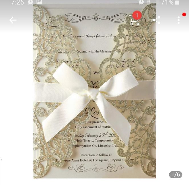 Metallic doily invitations and what paper or cardstock to use - 1