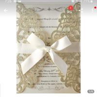 Metallic doily invitations and what paper or cardstock to use - 1