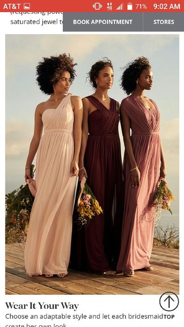 Bridesmaids Dresses, match or mix? - 1