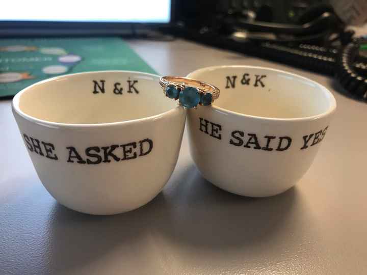 Who has a rose gold ring? - 1