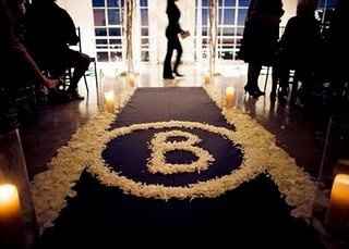 Flower monogram vs. lighting monogram