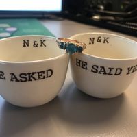 Who has a rose gold ring? - 1