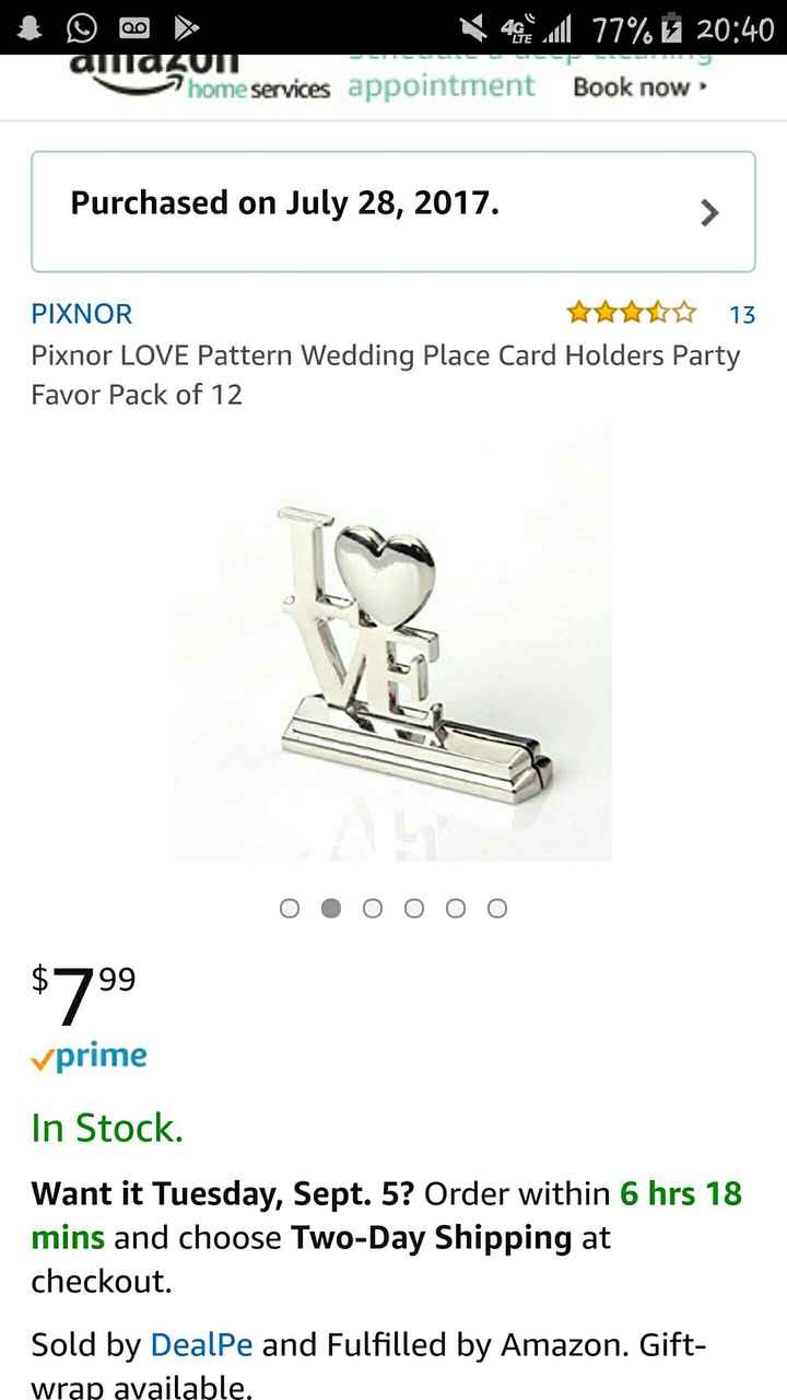 Place card holders