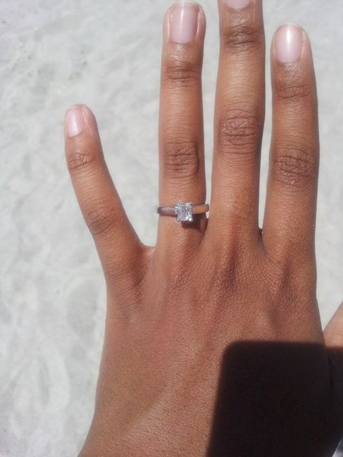 I'd love to see everyone's engagment rings.