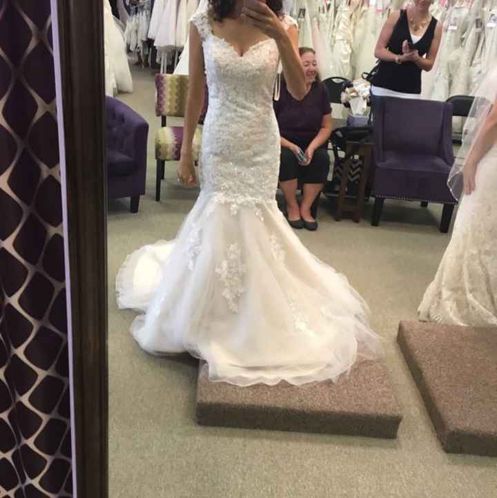 Dress is the bottom to much ? Keep going back and forth on this dress