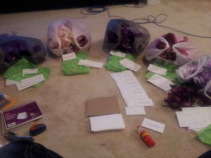 wedding progress - checking in