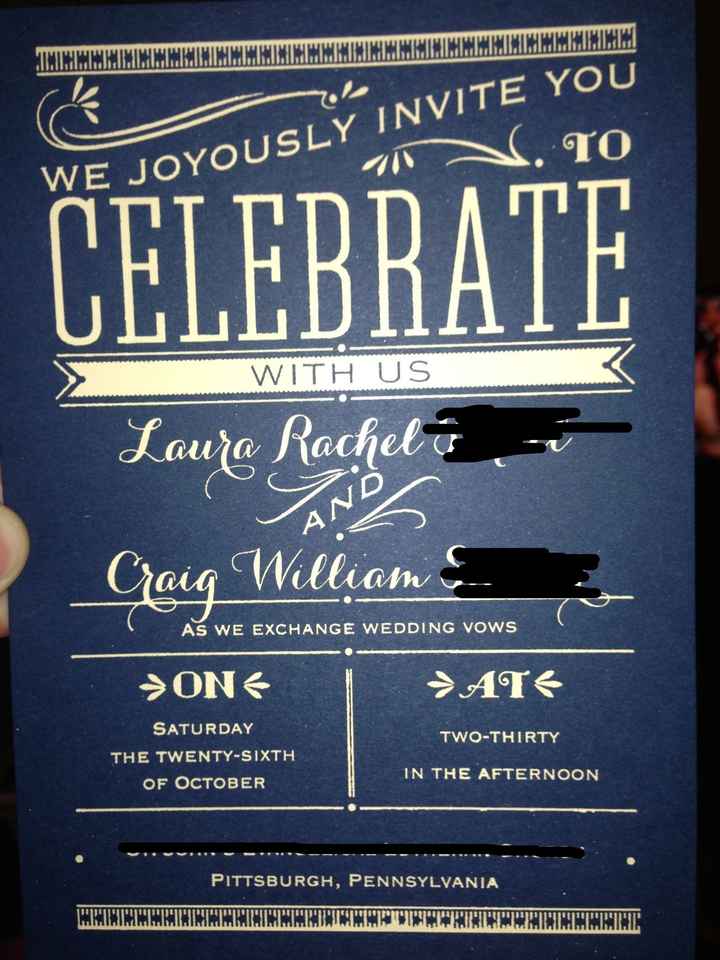 Just ordered my invitations! (It's getting real..) Share photos of your invitations!
