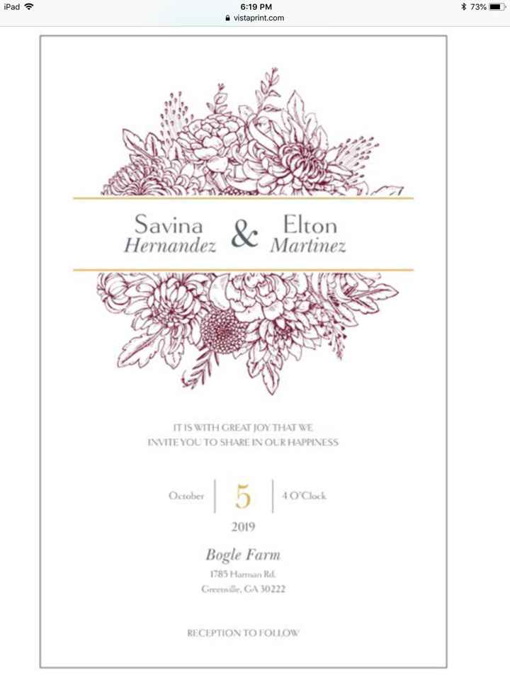 Invitations - 1