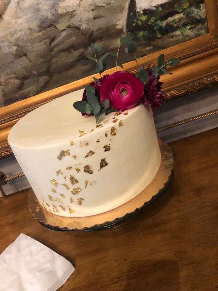 This cake was so good. Our wedding cake baker made this as well