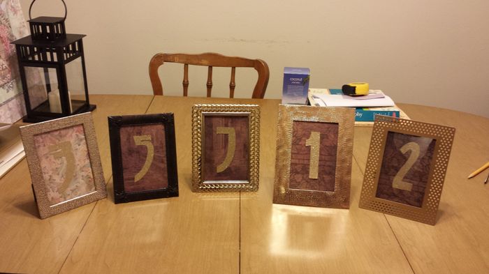 My DIY Table Numbers (pics!) - *** Updated pics in comments ***