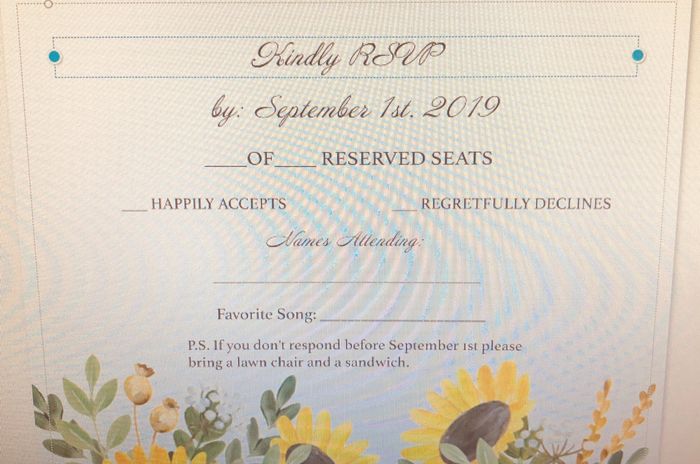 Rsvp card - 1