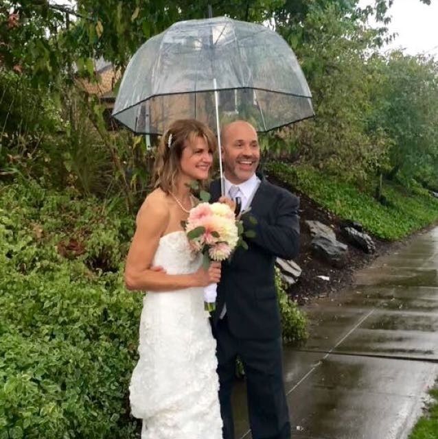 Rain on wedding day