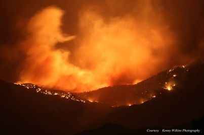 UPDATE: There is a mountain/forest fire, a few miles away from my venue....