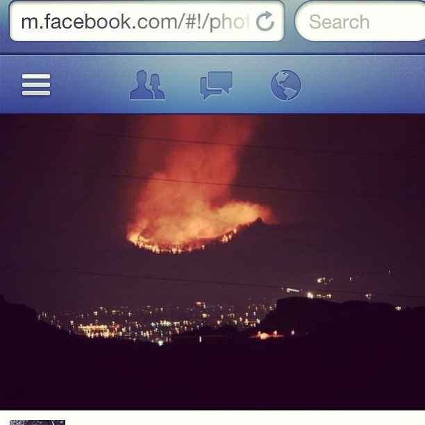 UPDATE: There is a mountain/forest fire, a few miles away from my venue....