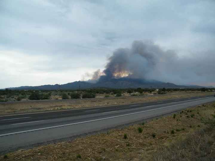 UPDATE: There is a mountain/forest fire, a few miles away from my venue....