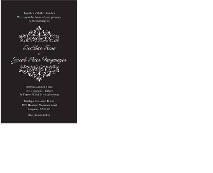Wedding Invite, Does it look alright? About to place order
